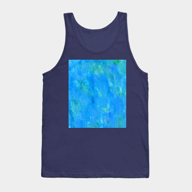 Blue and green color paint Tank Top by AnnArtshock